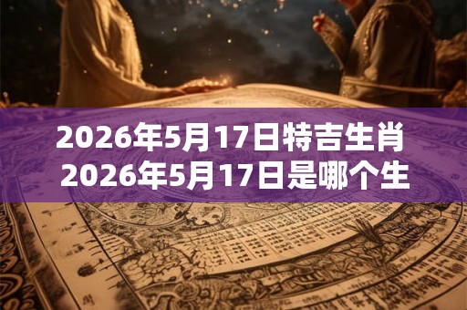 2026年5月17日特吉生肖 2026年5月17日是哪个生肖是属于特吉的生肖吗 2026年5月17日特吉生肖 2026年5月17日是哪个生肖是属于特吉的生肖吗