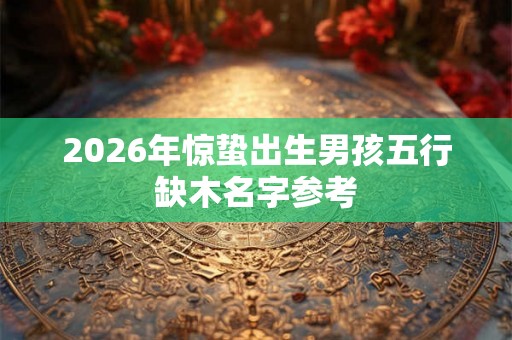 2026年惊蛰出生男孩五行缺木名字参考