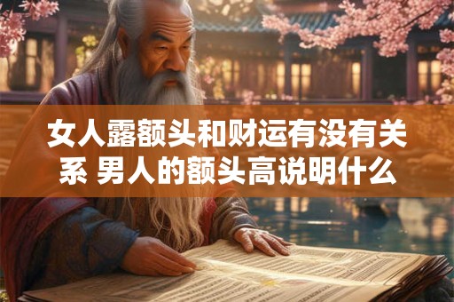 女人露额头和财运有没有关系 男人的额头高说明什么