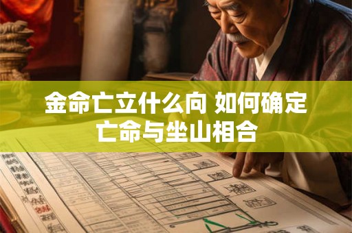 金命亡立什么向 如何确定亡命与坐山相合