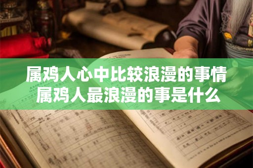 属鸡人心中比较浪漫的事情 属鸡人最浪漫的事是什么