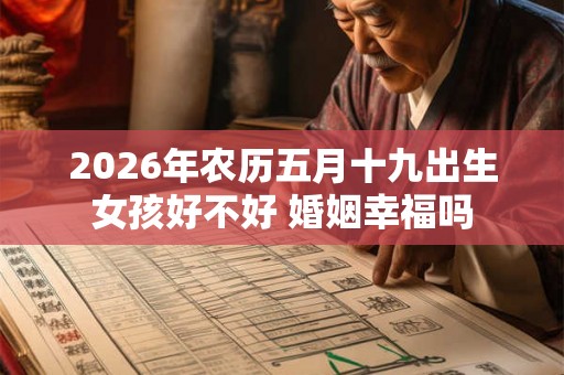 2026年农历五月十九出生女孩好不好 婚姻幸福吗