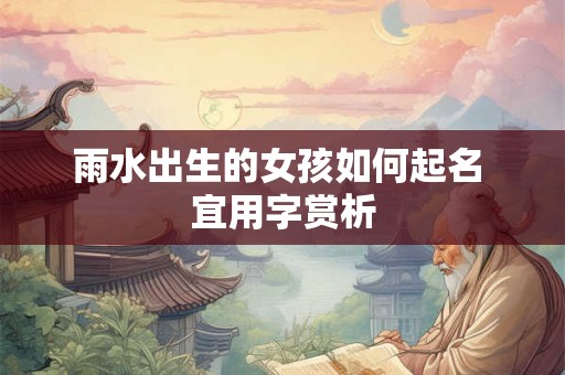 雨水出生的女孩如何起名 宜用字赏析