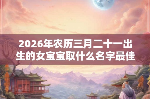 2026年农历三月二十一出生的女宝宝取什么名字最佳  取名小技巧