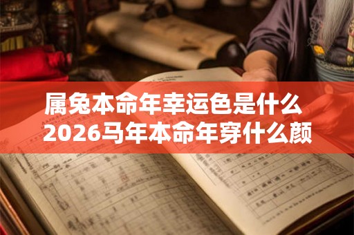 属兔本命年幸运色是什么 2026马年本命年穿什么颜色衣服好
