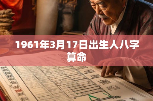 1961年3月17日出生人八字算命 1961年3月17日出生人八字算命