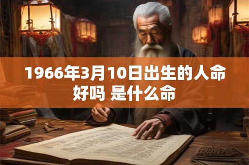 1966年3月10日出生的人命好吗 是什么命