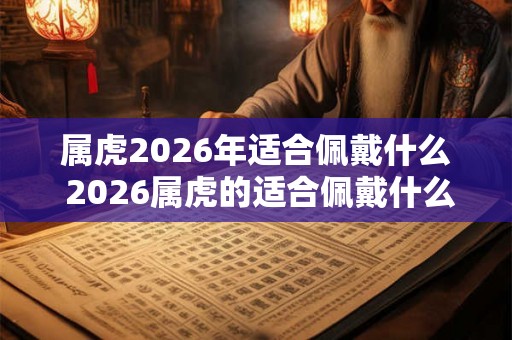 属虎2026年适合佩戴什么 2026属虎的适合佩戴什么