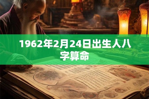 1962年2月24日出生人八字算命