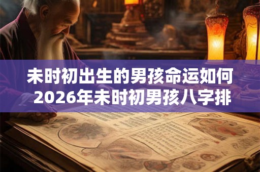 未时初出生的男孩命运如何 2026年未时初男孩八字排盘