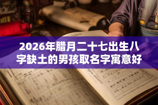 2026年腊月二十七出生八字缺土的男孩取名字寓意好
