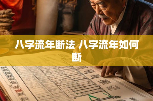 八字流年断法 八字流年如何断