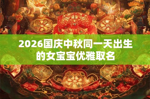 2026国庆中秋同一天出生的女宝宝优雅取名