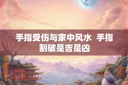 手指受伤与家中风水  手指割破是吉是凶