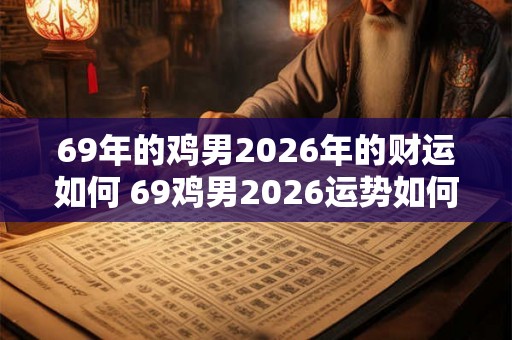 69年的鸡男2026年的财运如何 69鸡男2026运势如何