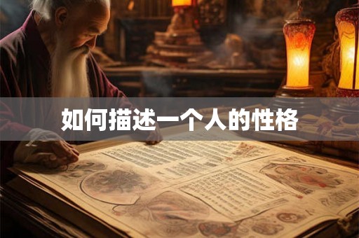 如何描述一个人的性格 如何描述一个人的性格