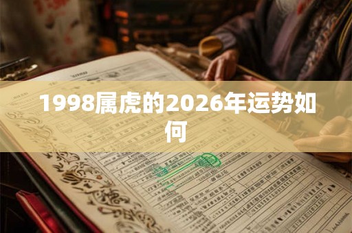 1998属虎的2026年运势如何