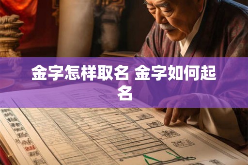 金字怎样取名 金字如何起名