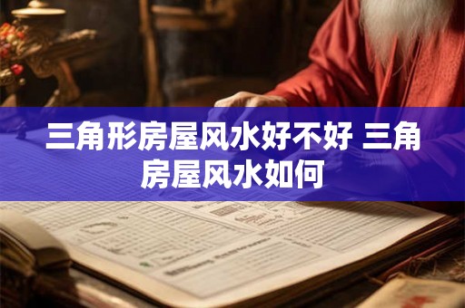 三角形房屋风水好不好 三角房屋风水如何