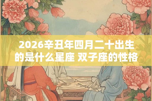 2026辛丑年四月二十出生的是什么星座 双子座的性格怎么样