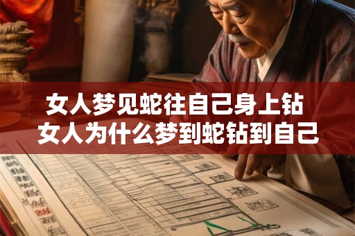 女人梦见蛇往自己身上钻 女人为什么梦到蛇钻到自己身上