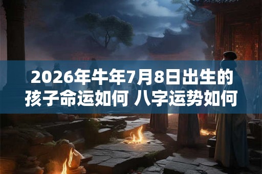 2026年牛年7月8日出生的孩子命运如何 八字运势如何