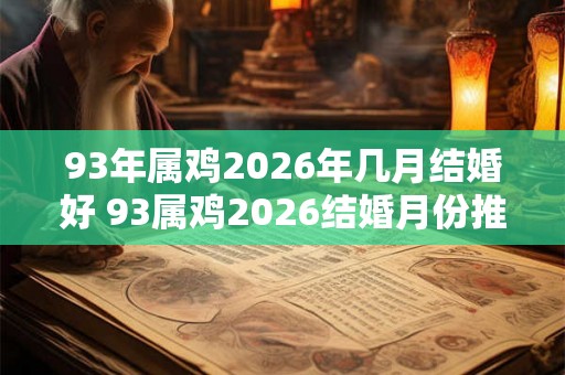 93年属鸡2026年几月结婚好 93属鸡2026结婚月份推荐 93年属鸡2026年几月结婚好 93属鸡2026结婚月份推荐