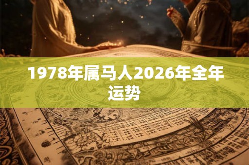 1978年属马人2026年全年运势