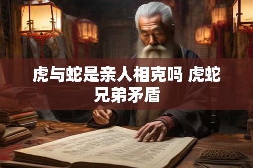 虎与蛇是亲人相克吗 虎蛇兄弟矛盾