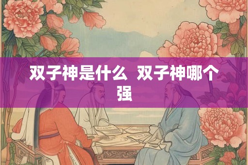 双子神是什么  双子神哪个强