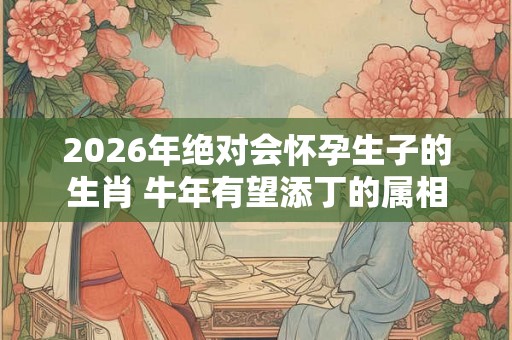 2026年绝对会怀孕生子的生肖 牛年有望添丁的属相