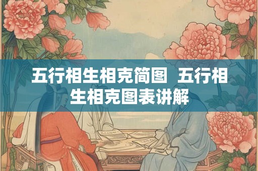 五行相生相克简图  五行相生相克图表讲解