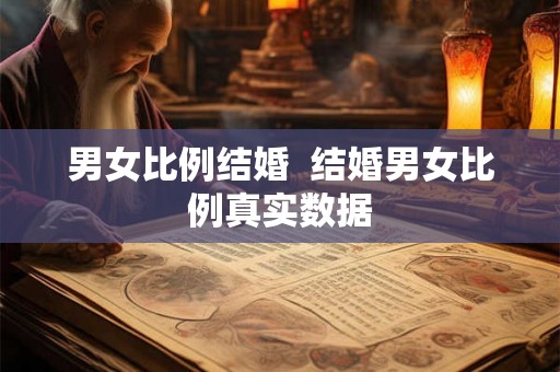 男女比例结婚  结婚男女比例真实数据