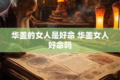 华盖的女人是好命 华盖女人好命吗