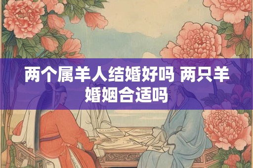 两个属羊人结婚好吗 两只羊婚姻合适吗