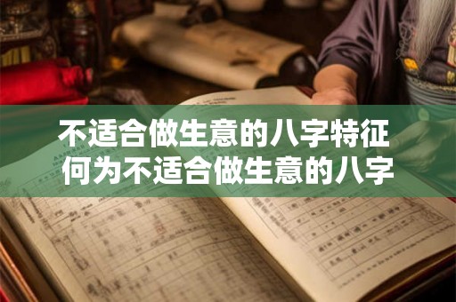 不适合做生意的八字特征 何为不适合做生意的八字 不适合做生意的八字特征 何为不适合做生意的八字