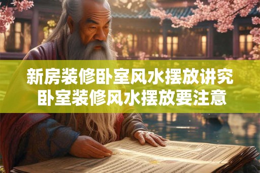 新房装修卧室风水摆放讲究 卧室装修风水摆放要注意什么