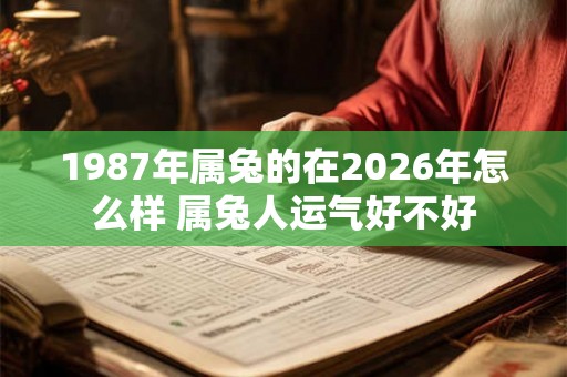 1987年属兔的在2026年怎么样 属兔人运气好不好