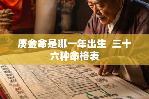 庚金命是哪一年出生  三十六种命格表