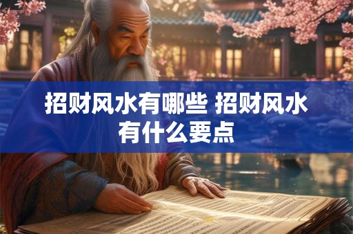 招财风水有哪些 招财风水有什么要点