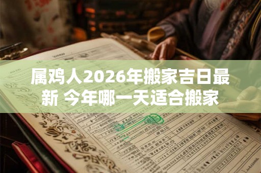 属鸡人2026年搬家吉日最新 今年哪一天适合搬家