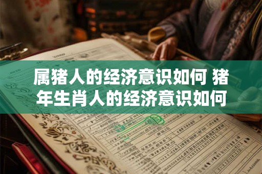 属猪人的经济意识如何 猪年生肖人的经济意识如何