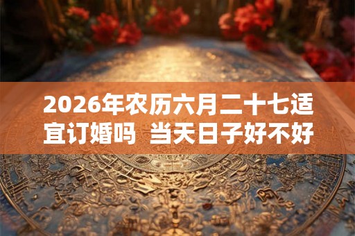 2026年农历六月二十七适宜订婚吗 当天日子好不好 2026年农历六月二十七适宜订婚吗 当天日子好不好
