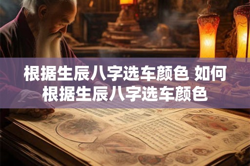 根据生辰八字选车颜色 如何根据生辰八字选车颜色 根据生辰八字选车颜色 如何根据生辰八字选车颜色