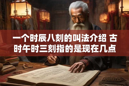 一个时辰八刻的叫法介绍 古时午时三刻指的是现在几点