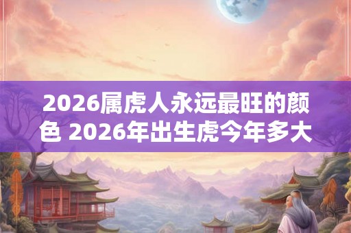 2026属虎人永远最旺的颜色 2026年出生虎今年多大