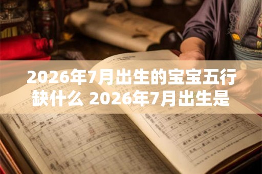 2026年7月出生的宝宝五行缺什么 2026年7月出生是什么命格