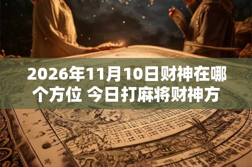 2026年11月10日财神在哪个方位 今日打麻将财神方位一览表