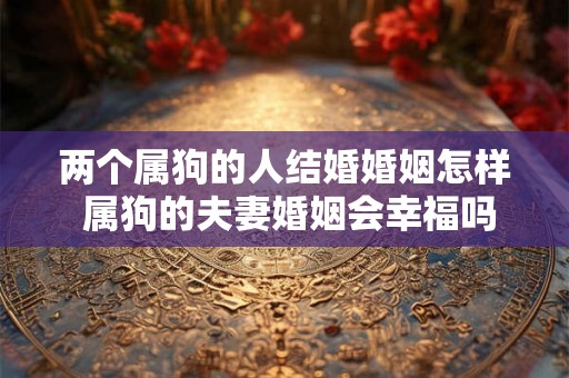 两个属狗的人结婚婚姻怎样 属狗的夫妻婚姻会幸福吗