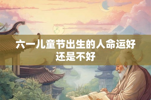 六一儿童节出生的人命运好还是不好